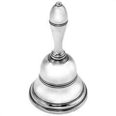 Heavy Vintage Sterling Silver Table Bell Birmingham, England, 1970