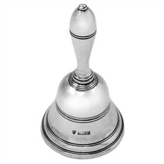 Heavy Vintage Sterling Silver Table Bell Birmingham, England, 1970