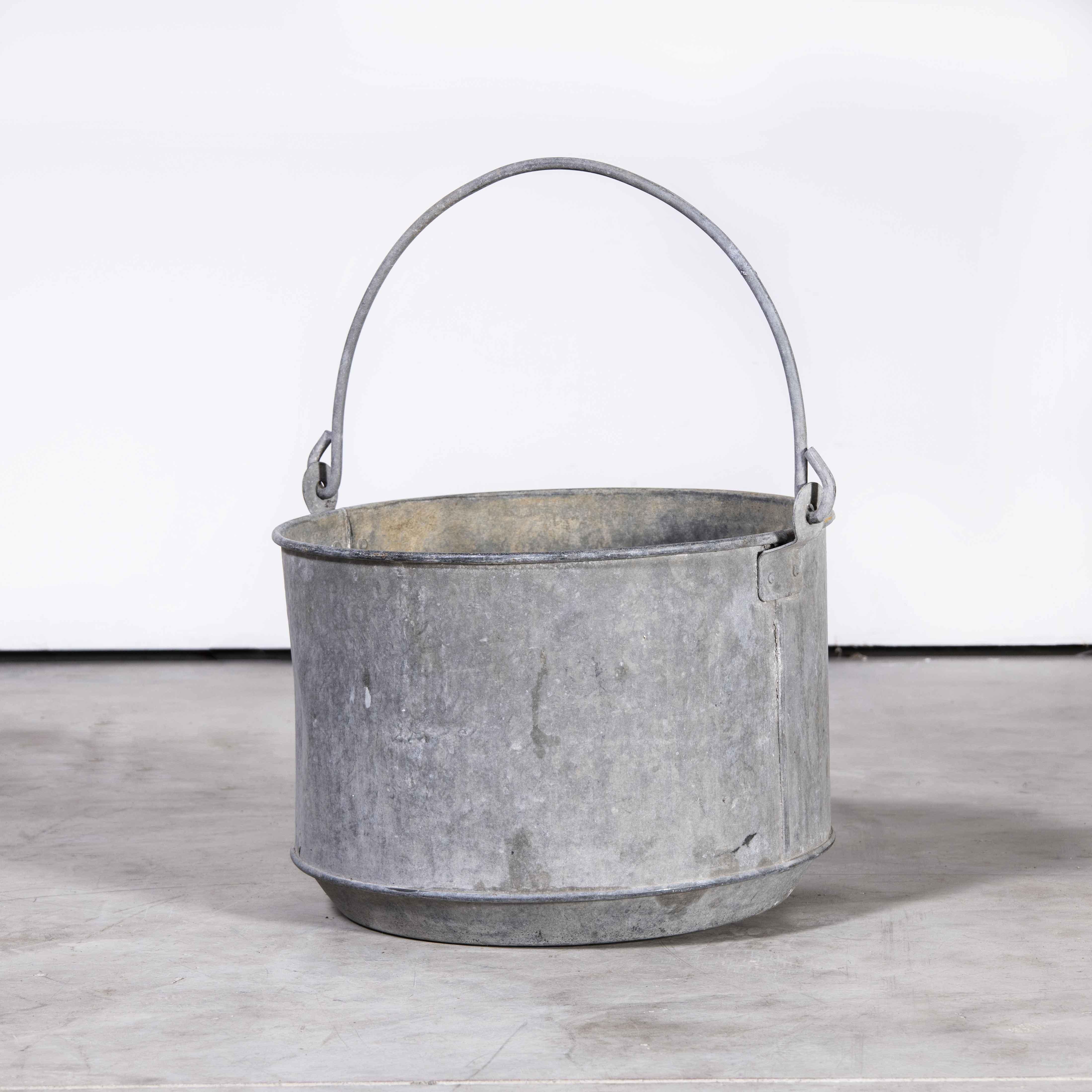 Heavy Weight French Farm Feed Bucket In Good Condition For Sale In Hook, Hampshire