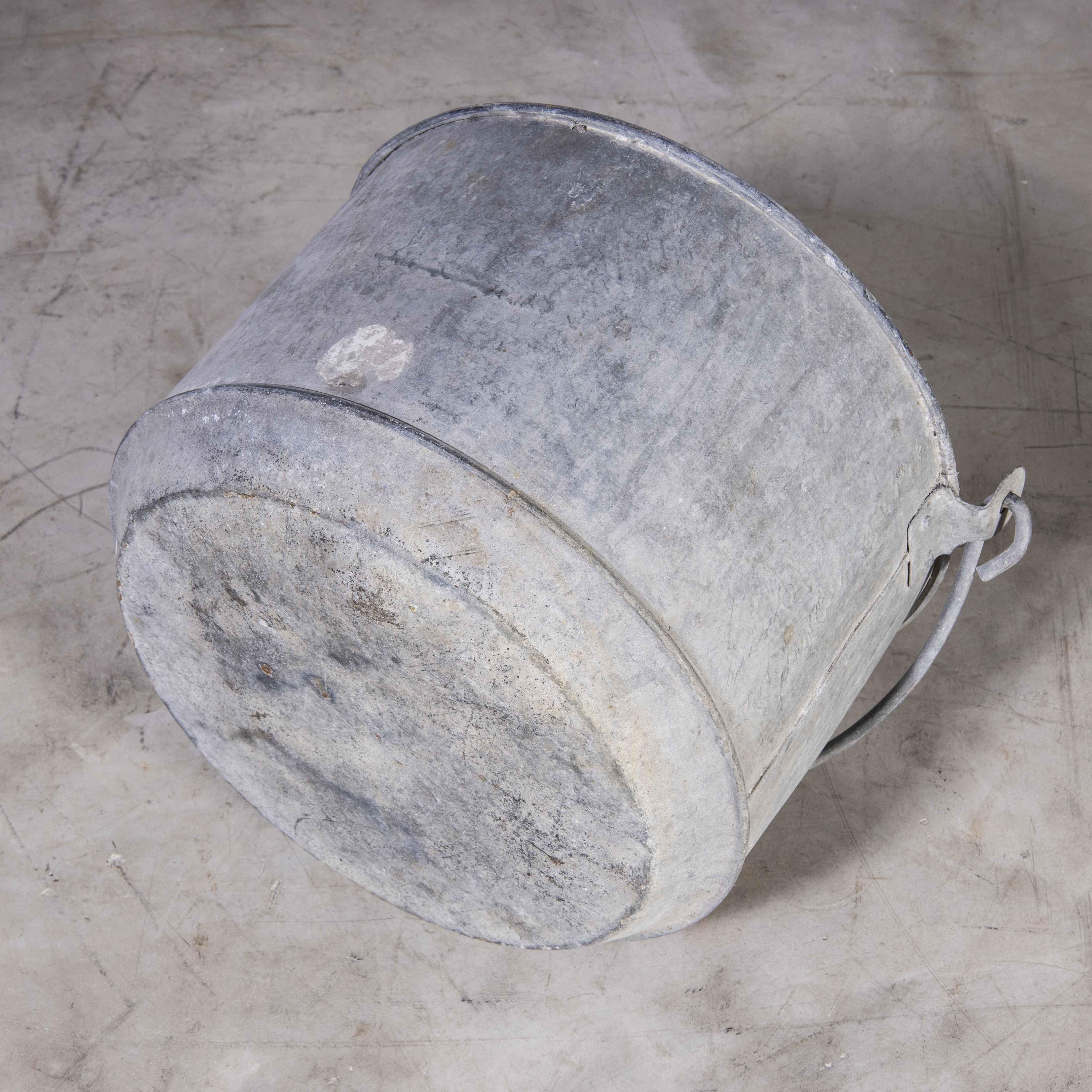 19th Century Heavy Weight French Farm Feed Bucket For Sale