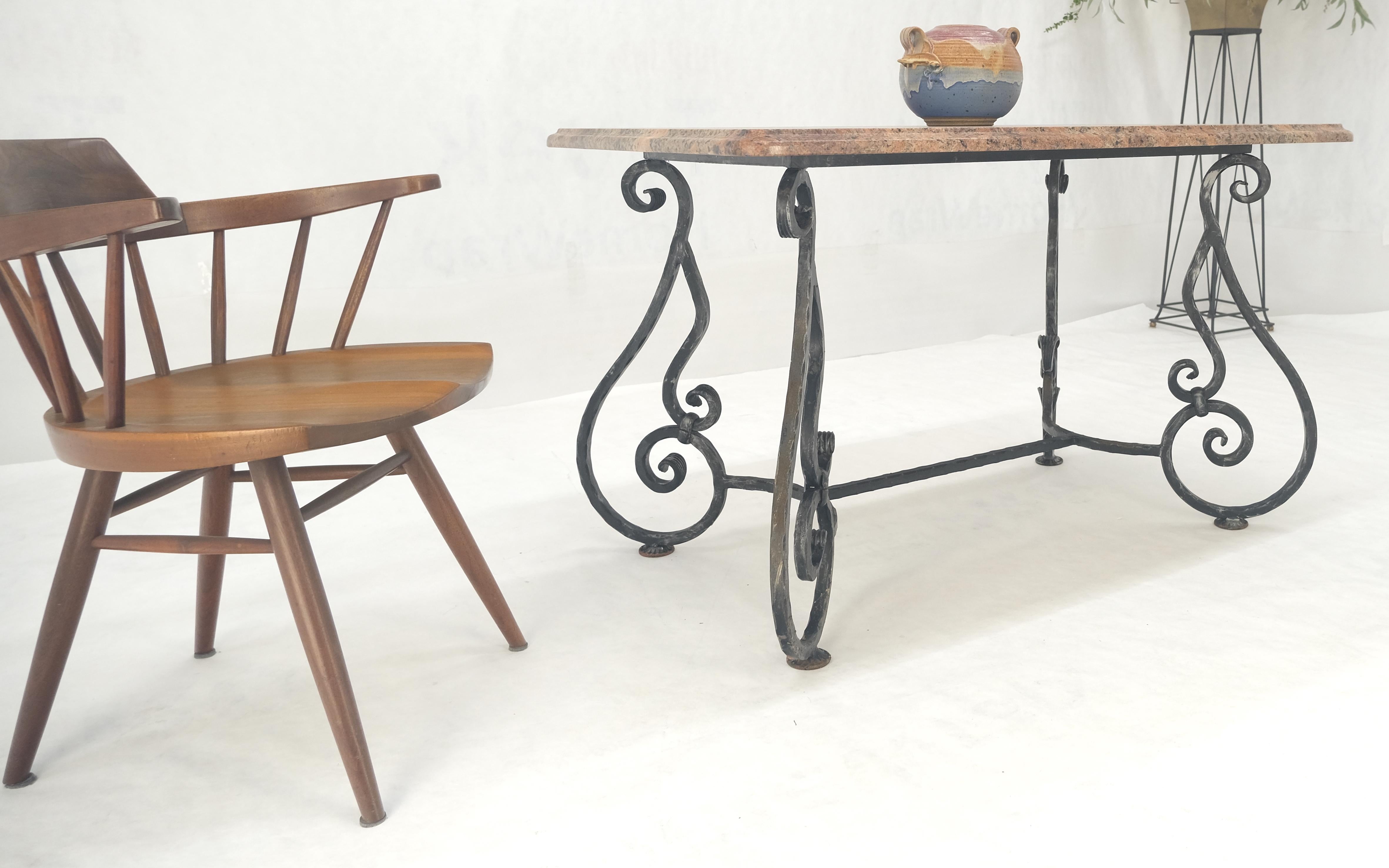 Fer forgé Table de salle à manger d'extérieur en fer forgé 46x30