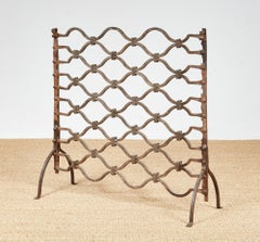 Heavy Wrought Iron Medieval Fireplace Guard