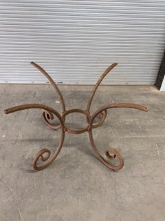 Heavy Wrought Iron Oval Table Base