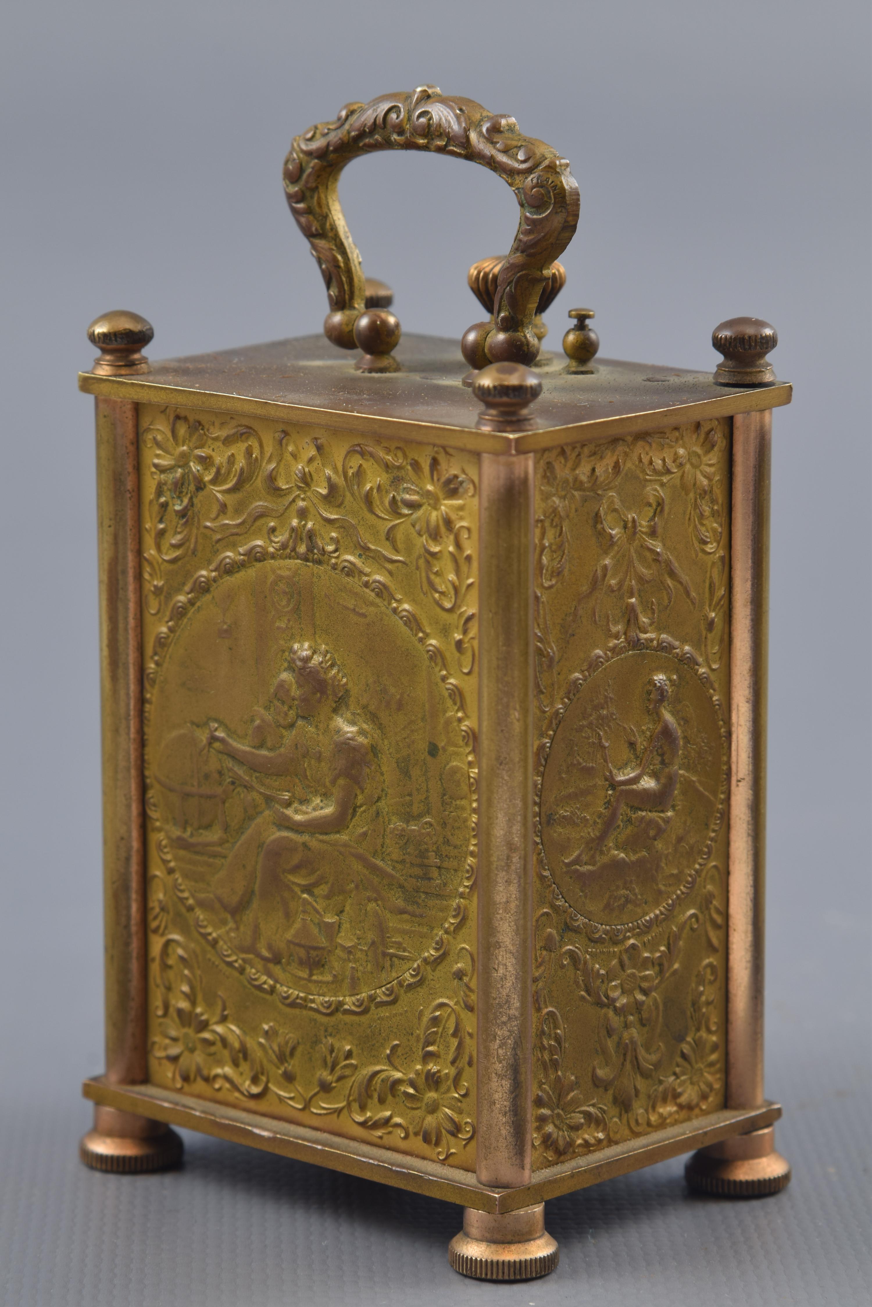 Other Hebdomas Carriage Clock ‘8 Jours’, Bronze, Etc, France, circa 1900