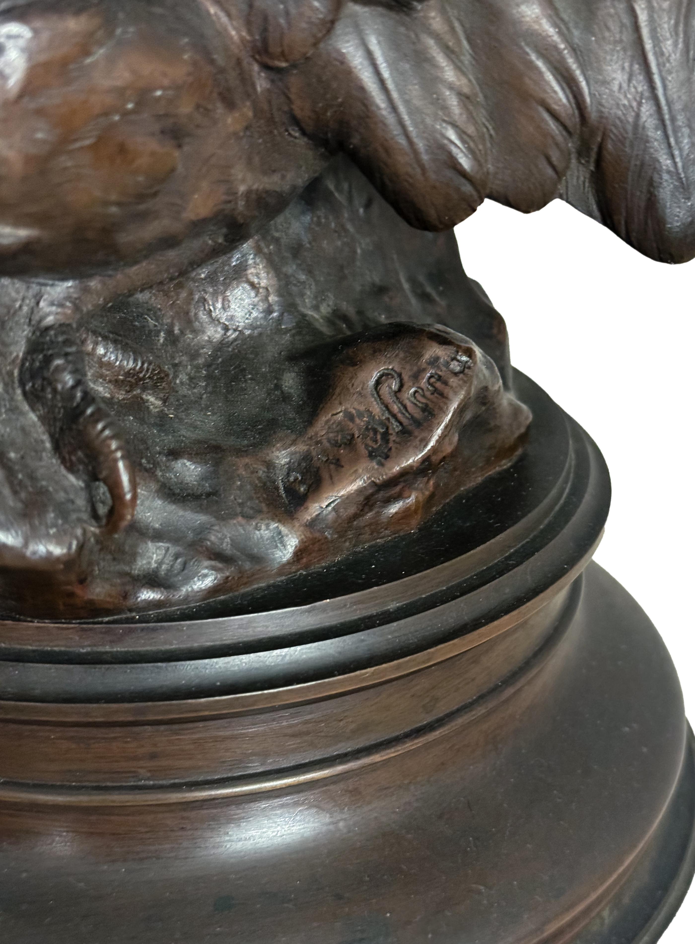 Statua di Ebe e dell'aquila di Giove di Jules Roulleau in vendita 3