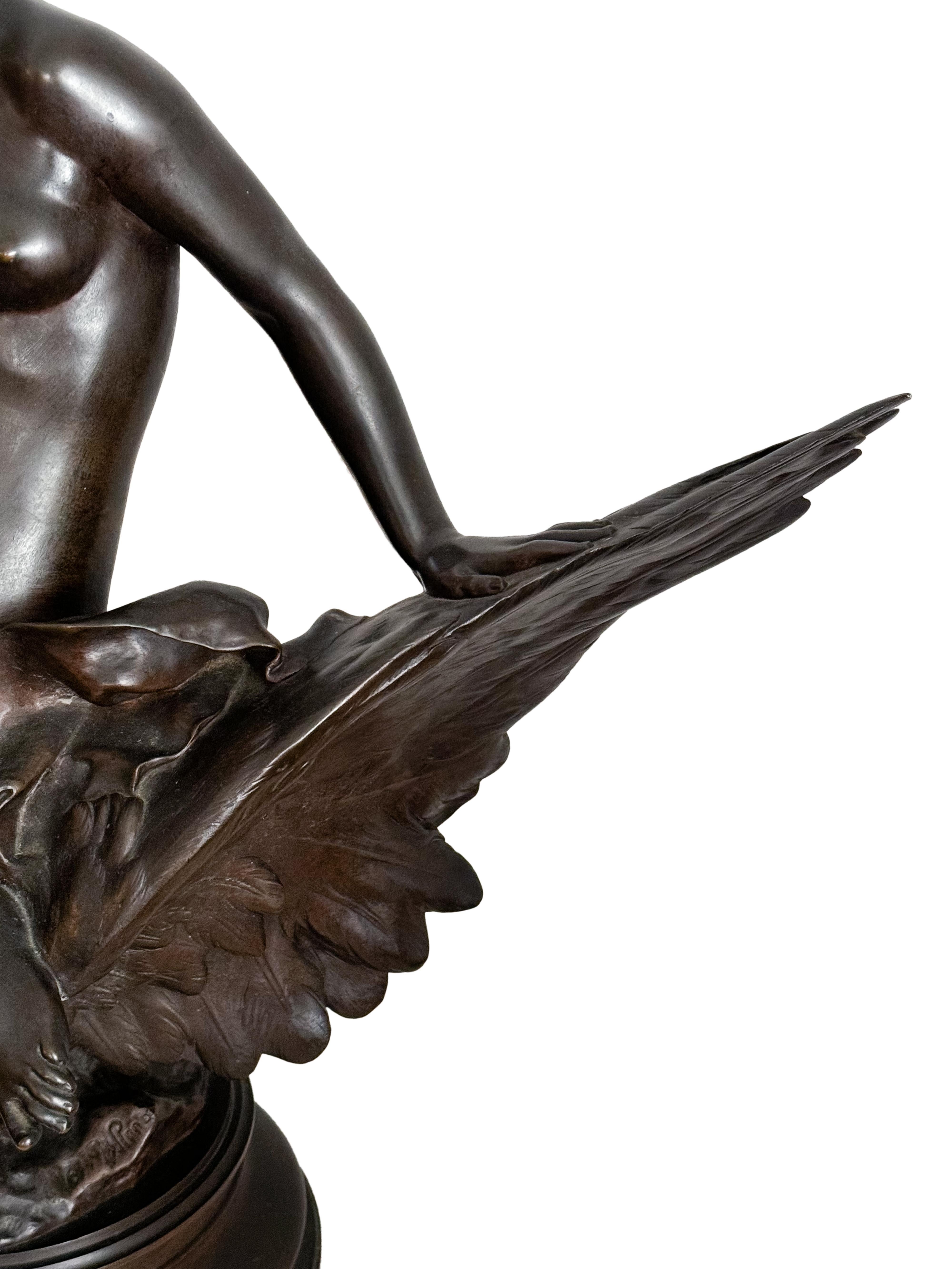Statua di Ebe e dell'aquila di Giove di Jules Roulleau in vendita 5