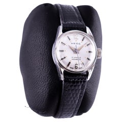 Hebe Stainless Steel New Old Stock Condition Ladies Strap Watch, circa 1960s