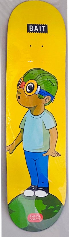Hebru Brantley Flyboy skateboard deck (Hebru Brantley yellow flyboy)