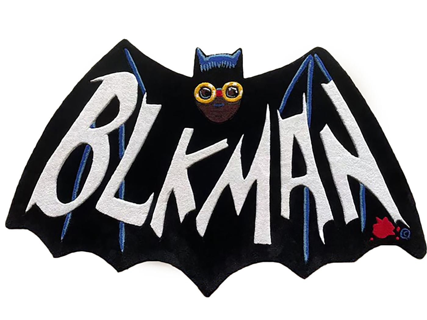 Hebru Brantley Calling All Cars rug (Hebru Brantley Blk Man):
Hebru Brantleys brillante Darstellung von Batman ist ein wunderschönes, ästhetisch ansprechendes Teppichkunstwerk, das in jeder Umgebung zur Geltung kommt. Aus einer limitierten Auflage