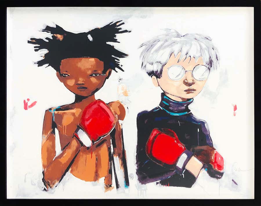 No More Public Battles, Just Private Wars (Warhol Basquiat), Signed Screen Print