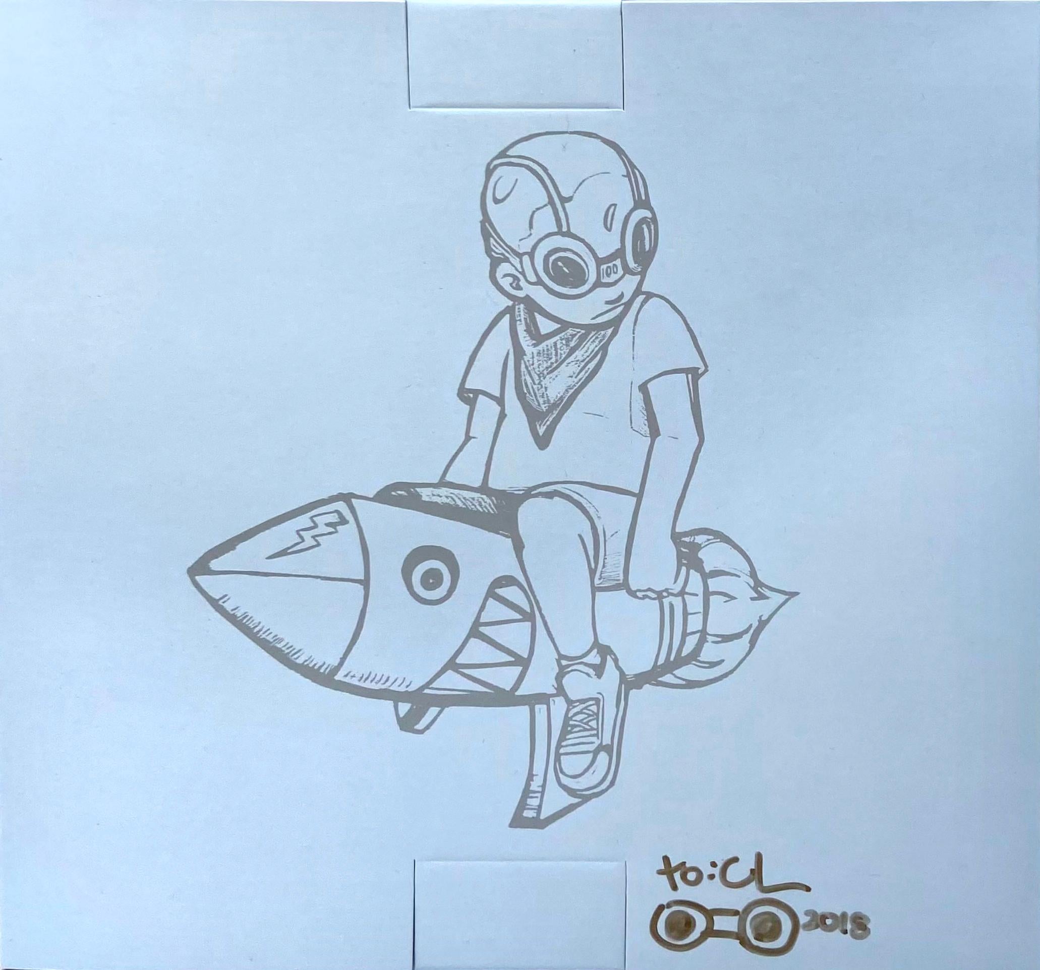 Hebru Brantley Flyboy y Dibujo (juguete artístico de Hebru Brantley) en venta 4