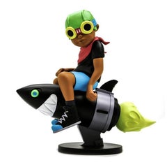Signed Hebru Brantley Flyboy (Hebru Brantley art toy)