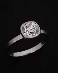 Hecate 1.50cts H/VS2 'Cert' Old Mined Cushion Diamond Set in 18k Ring