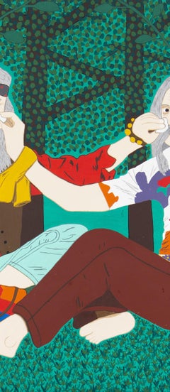 Hecker, Péter (1963): Zwei alte Hippies mit Heuschnupfen, die sich gegenseitig die Nasen abwischen