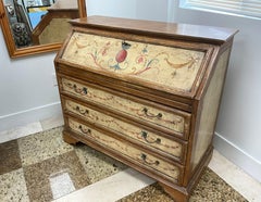 Heckman Furniture Painted Slant Front Secretary Desk - Late 20th Century