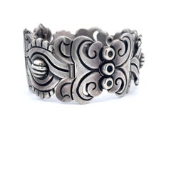 Maguey-Armband aus 940er Silber von Hector Aguilar