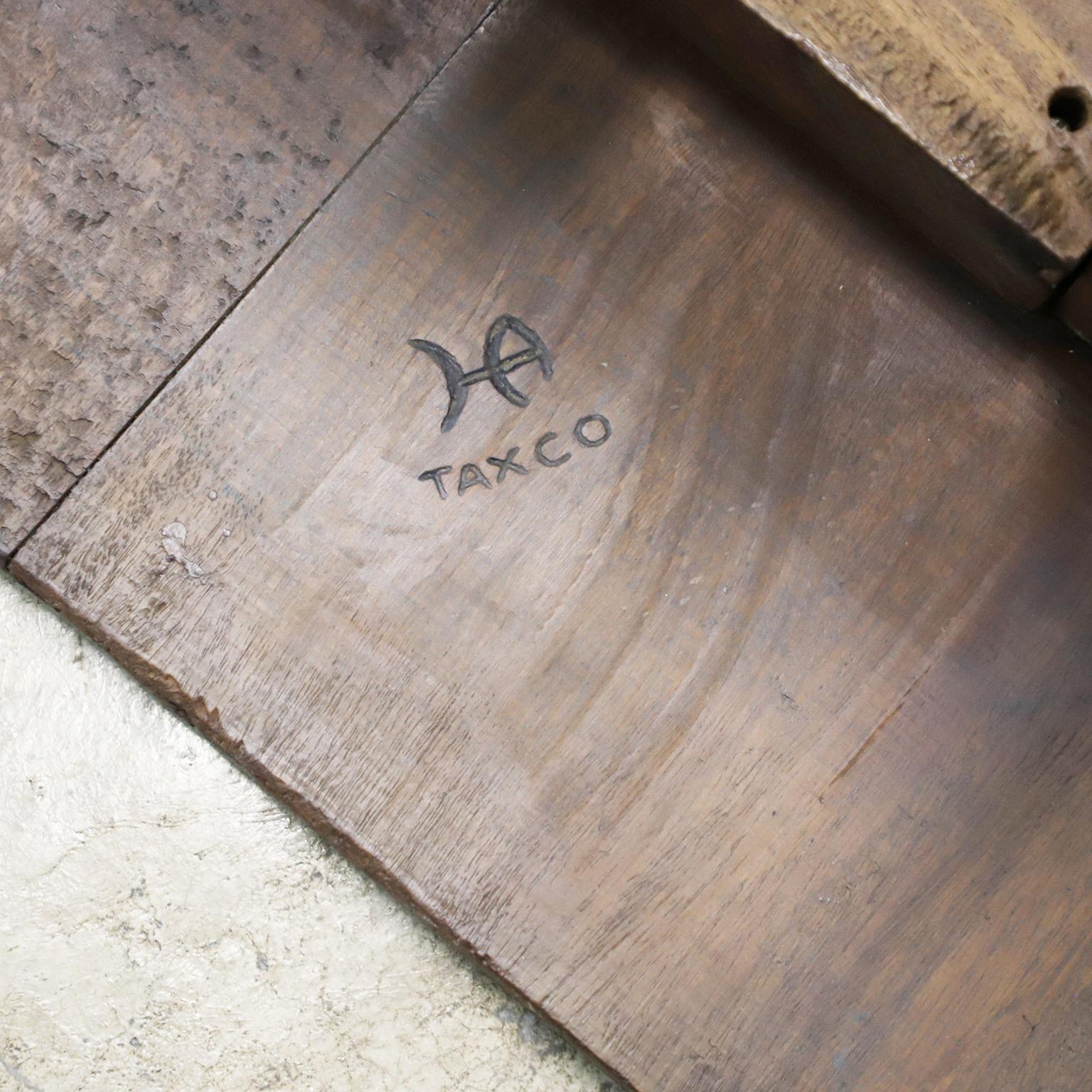 Mexican Hector Aguilar Center Table Made in Mezquite Wood For Sale