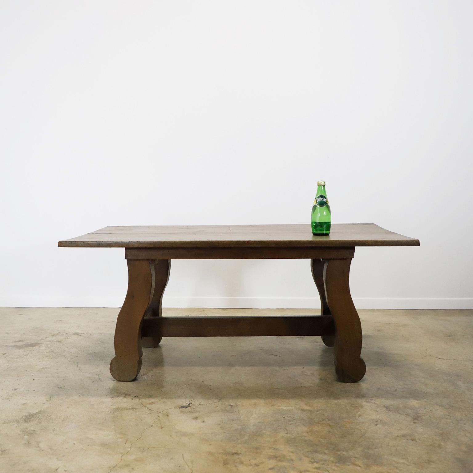 Mid-20th Century Hector Aguilar Center Table Made in Mezquite Wood For Sale