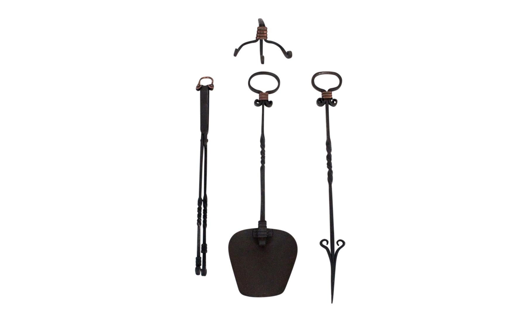Mid-Century Modern Hector Aguilar Fireplace Tool Set