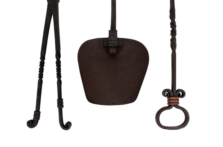 Hector Aguilar Fireplace Tool Set For Sale 2