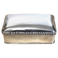 Hector Aguilar Sterling Rectangular Box, Mexico C 1940