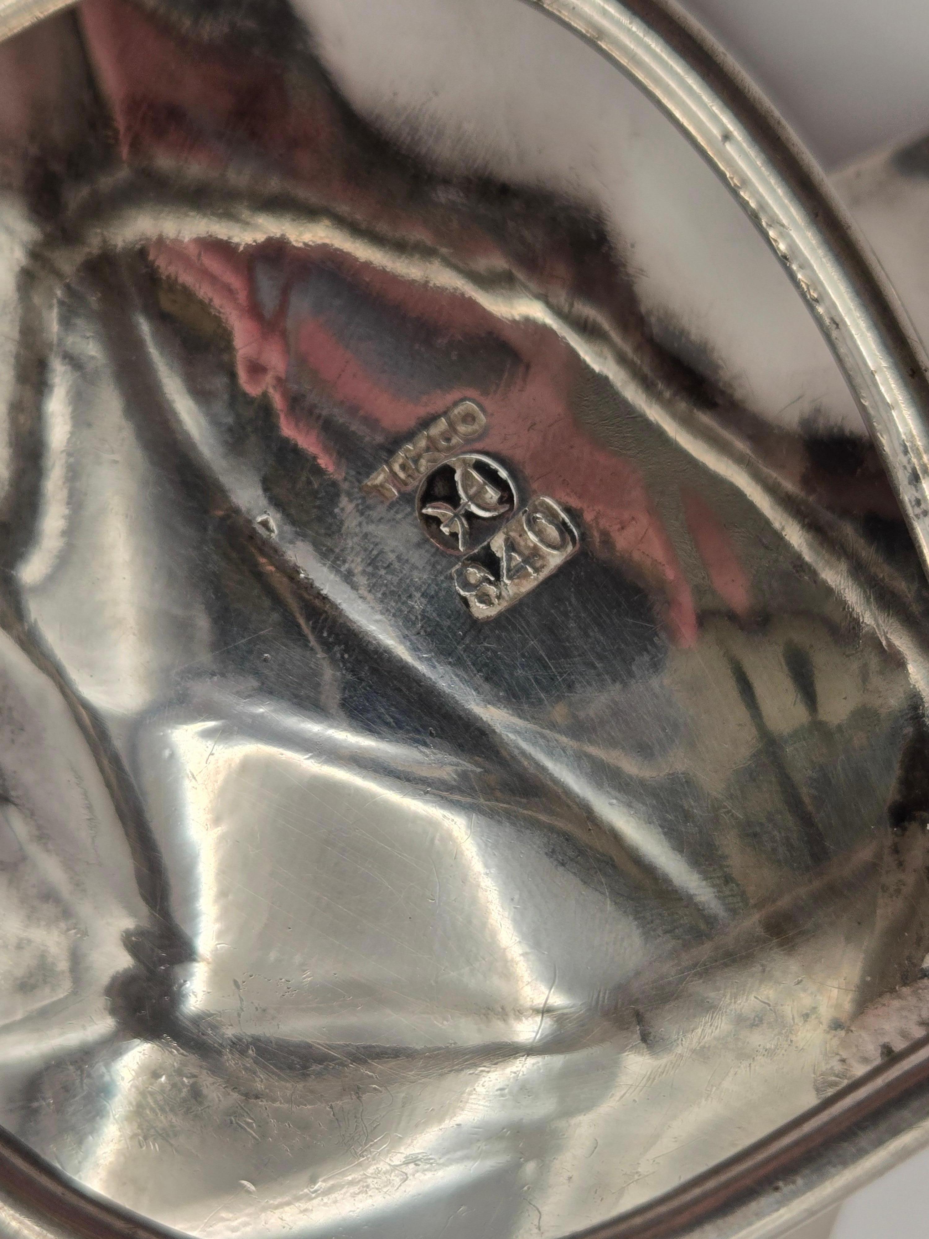 Piatto a forma di foglia in argento sterling Hector Aguilar in vendita 2