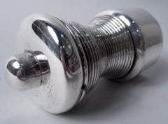 Hector Aguilar Taxco Midcentury Sterling Silver Pepper Grinder (moulin à poivre en argent)
