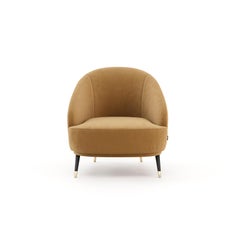 Hector Armchair, Portuguese 21st Century Contemporary Upholstered with Fabric