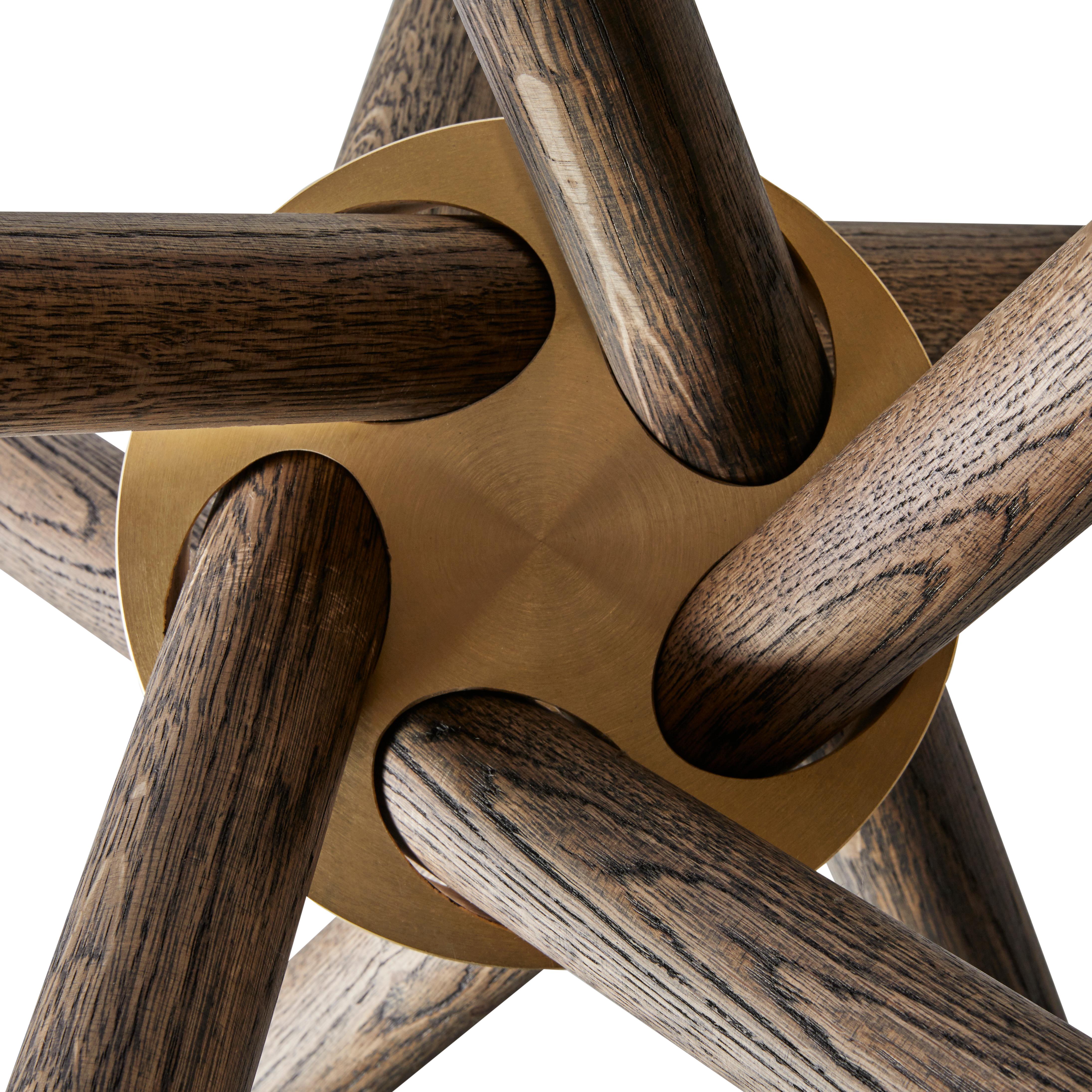 XXIe siècle et contemporain Hector Dark Oak Dining Table 105 by Eberhart Furniture en vente