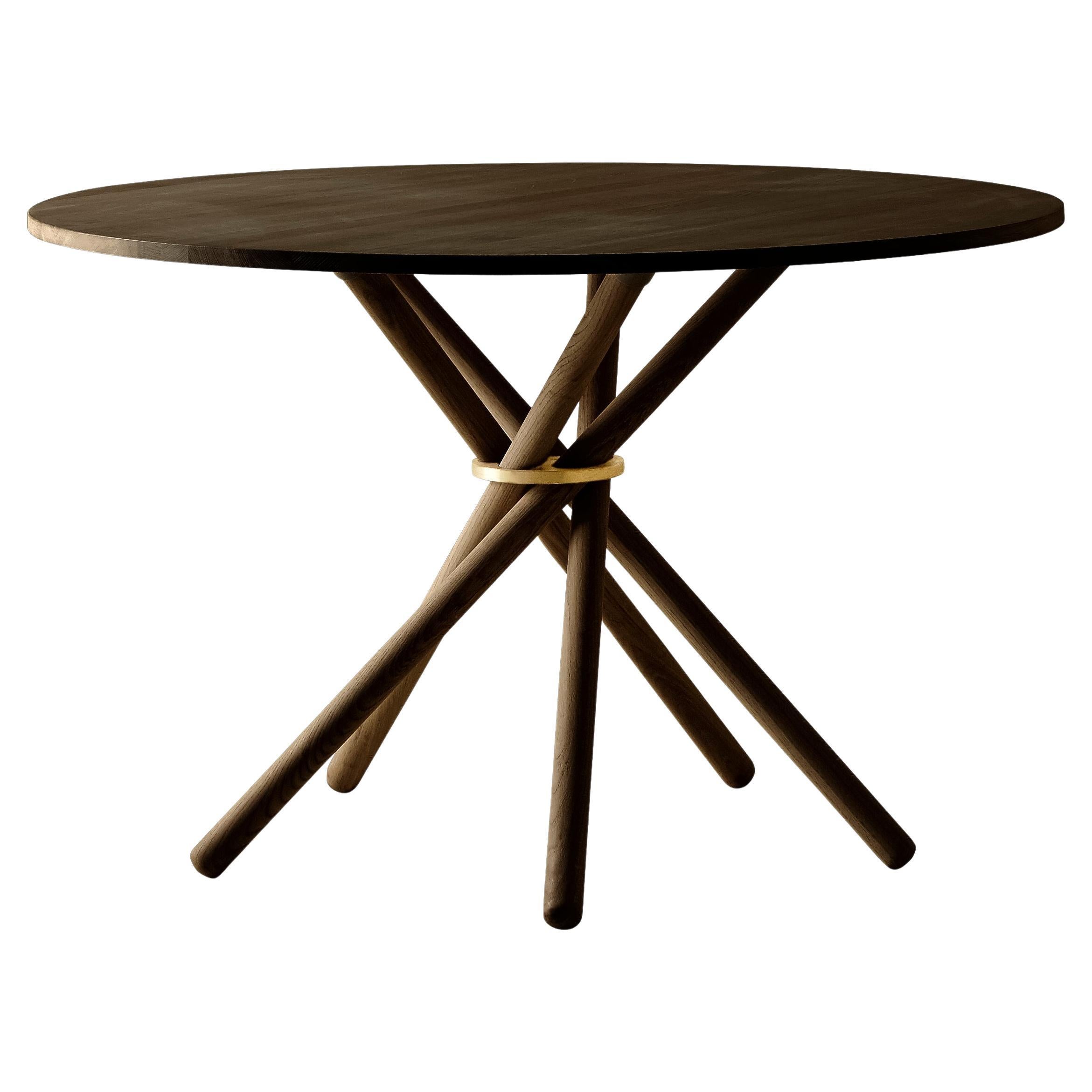 Hector Dark Oak Dining Table 120 by Eberhart Furniture