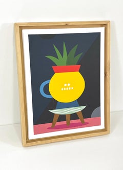 Anthropomorphes Stillleben, Interieurmalerei, geometrische figurative Kunst