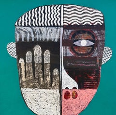 Figurative Original Portrait Painting by Cuban Artist Hector Frank