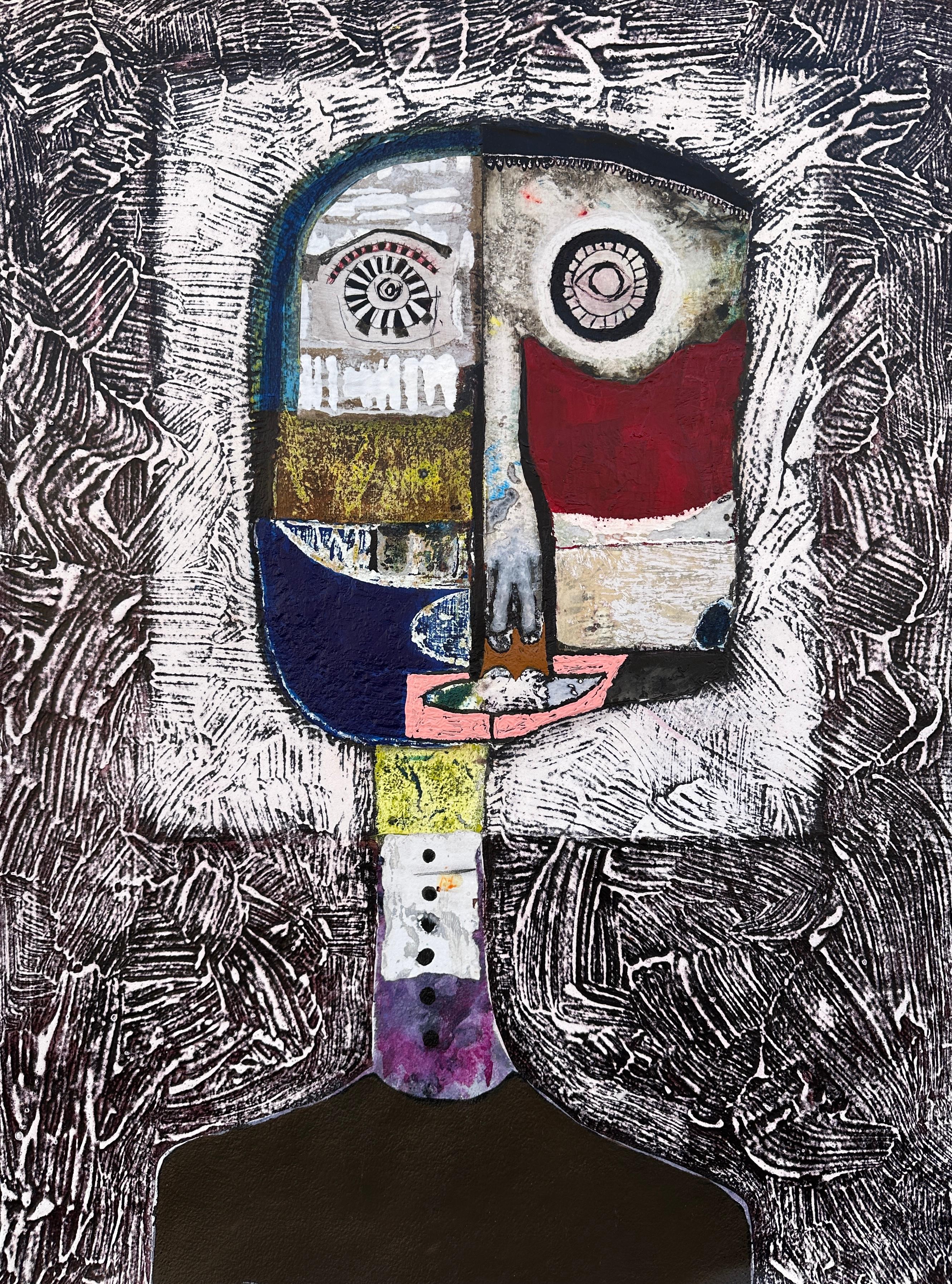 Retrato Figurativo Original del Artista Cubano Hector Frank