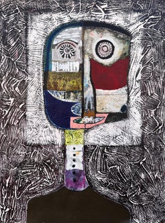 Figurative Original Portrait Painting by Cuban Artist Hector Frank