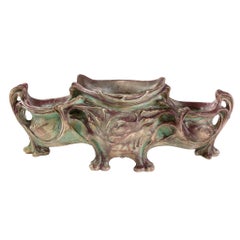 Hector Guimard Large Glazed Ceramic Planter