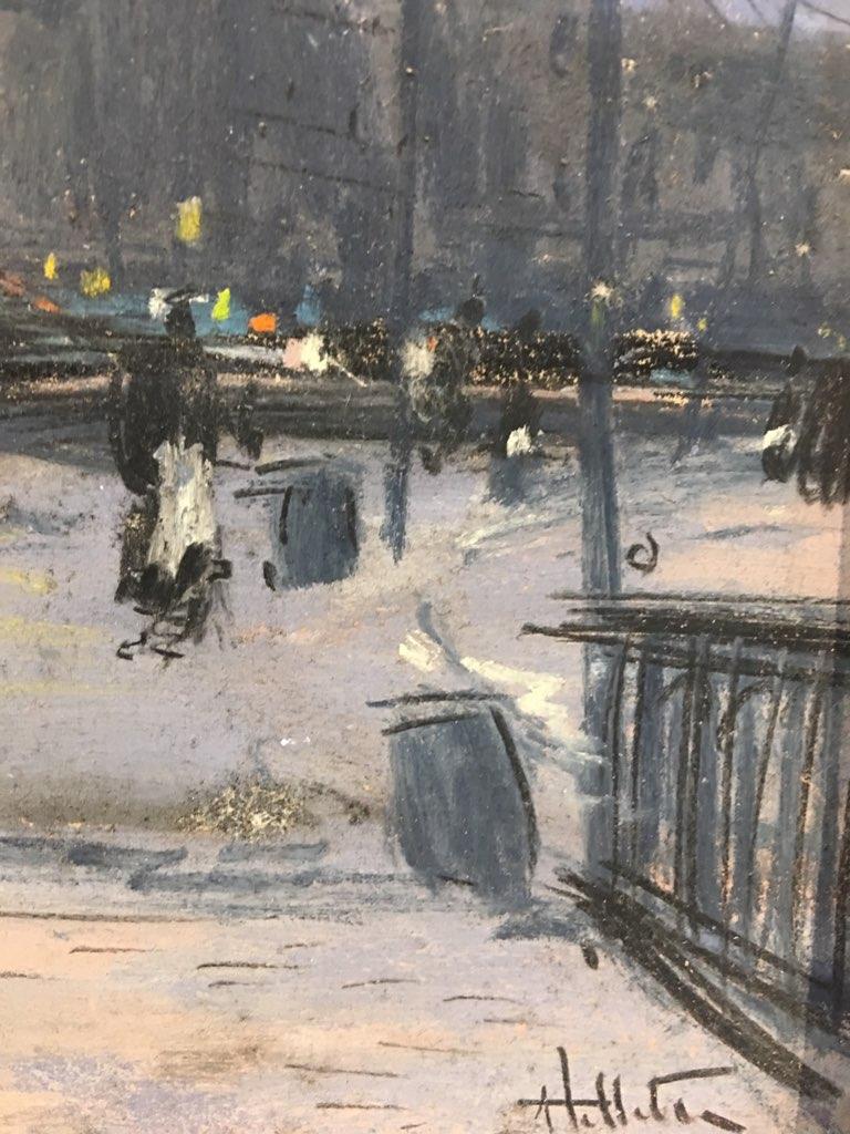 Eine Ansicht von Paris (Post-Impressionismus), Painting, von Hector Letellier