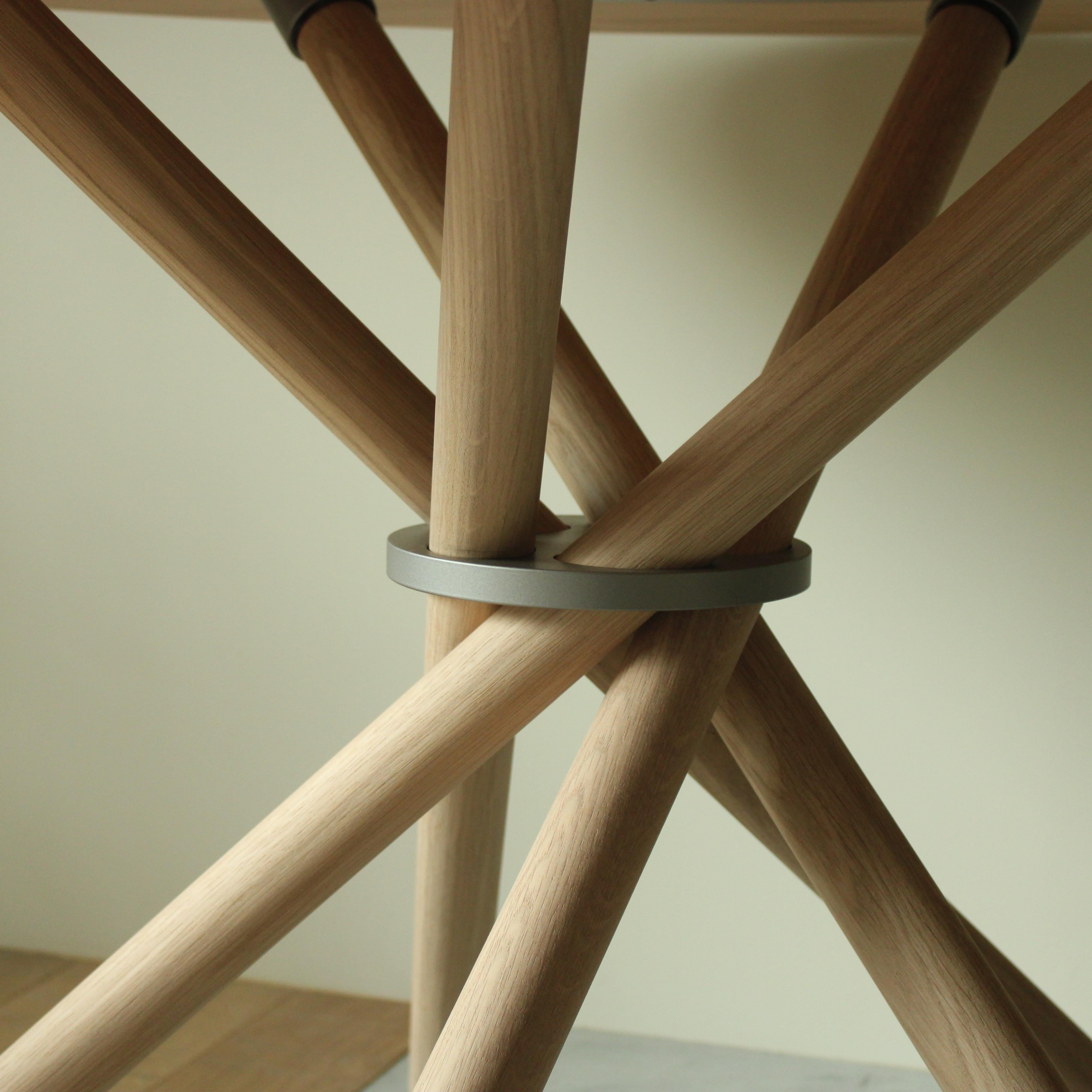 Moderne Hector Light Oak Dining Table 120 by Eberhart Furniture en vente