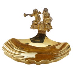 Hector Miller Aurum Solid Silver Commemorative Dish, hallmarked for London, 1982