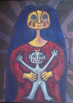 Vintage A Caminar II (To Walk II - Mother & Child) Surrealist