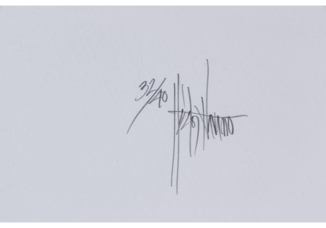 Hector Navarro (Mexico 1937 - ) Limited Edition Abstract Print, Signed im Zustand „Gut“ im Angebot in Bridgeport, CT