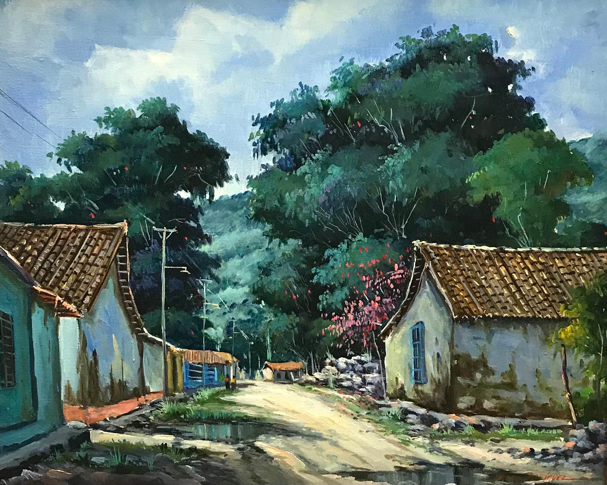 Hector Rodriguez Landscape Painting - Calle of Barbacaos