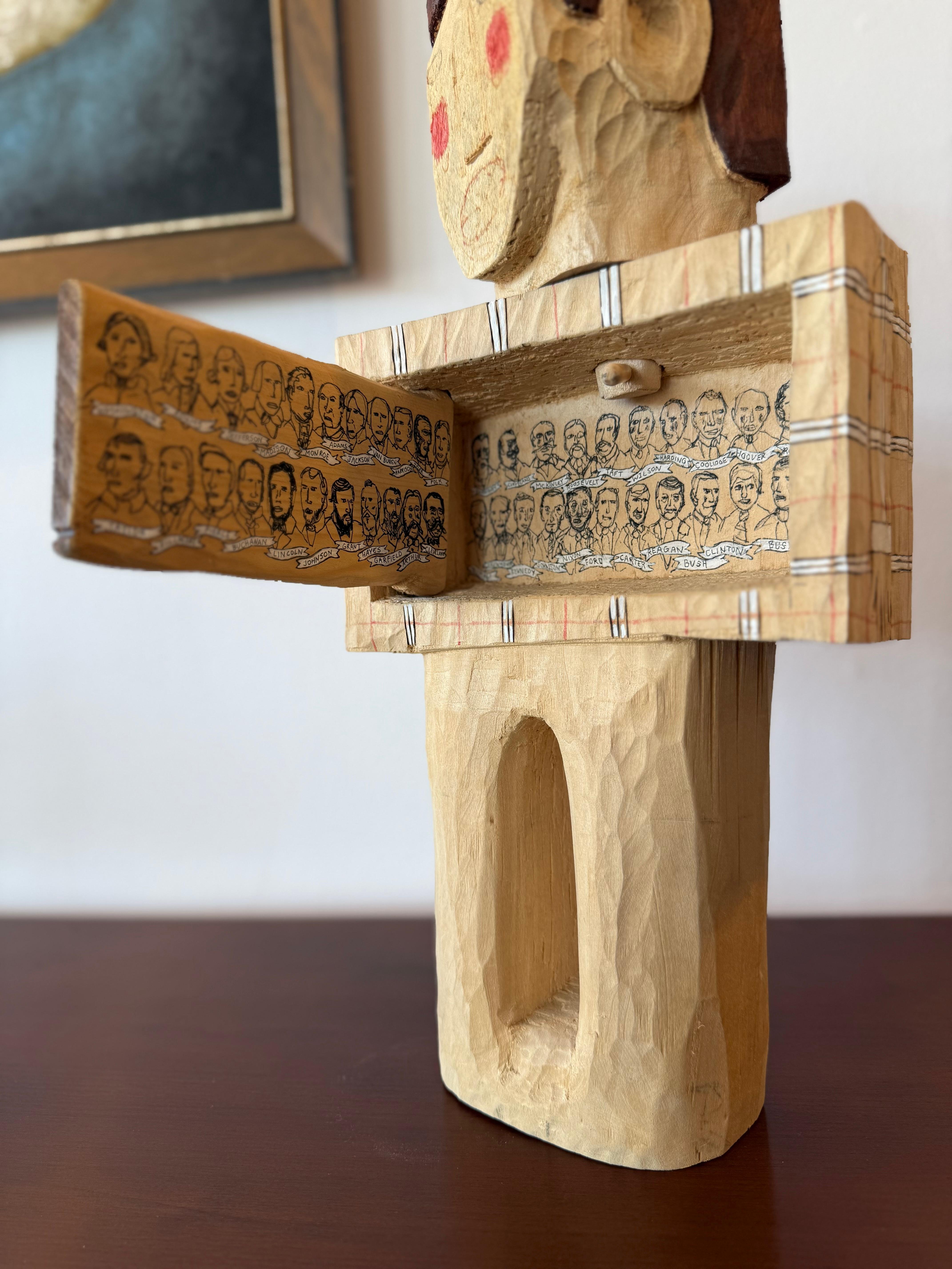 Hector Ruiz Geschnitzte Skulptur 