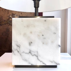 Hector White Marble Table Lamp