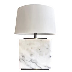 Hector White Marble Table Lamp