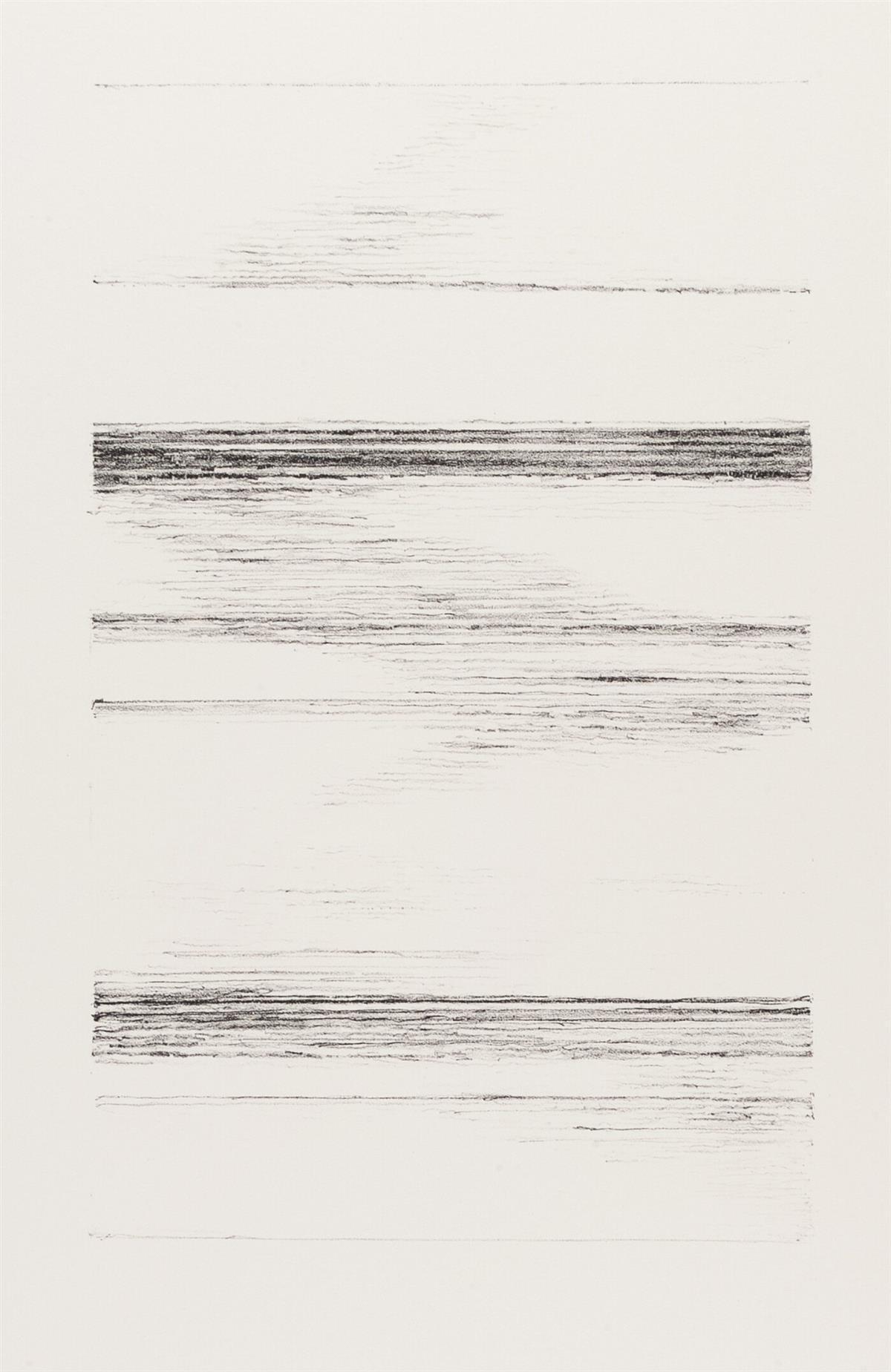 Untitled (The Vertical Horizontals I, II, IV and V - Abstract Expressionist Print by Hedda Sterne