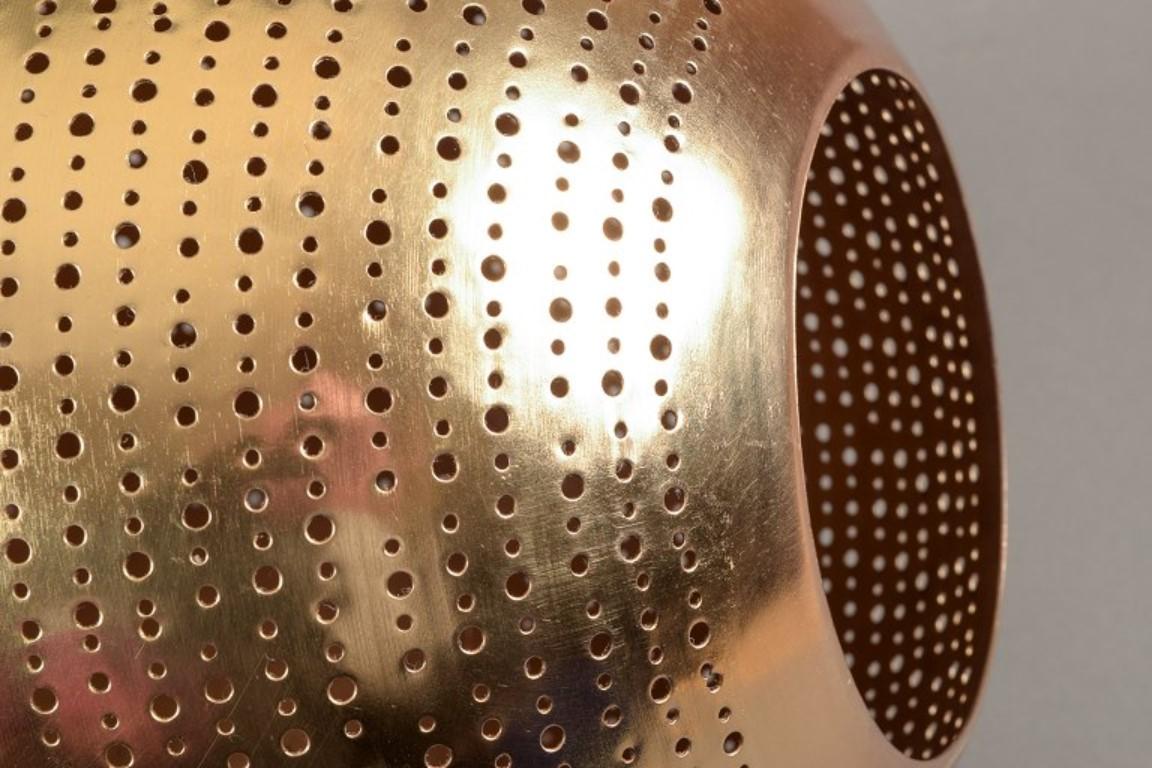Hedemann, Denmark. Large ceiling lamp in brass. 21st C. For Sale 7