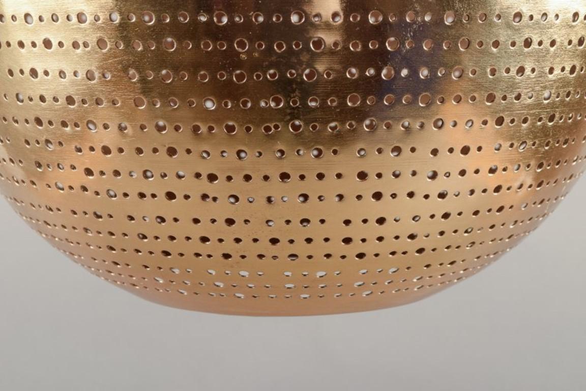 Danish Hedemann, Denmark. Large ceiling lamp in brass. 21st C. For Sale