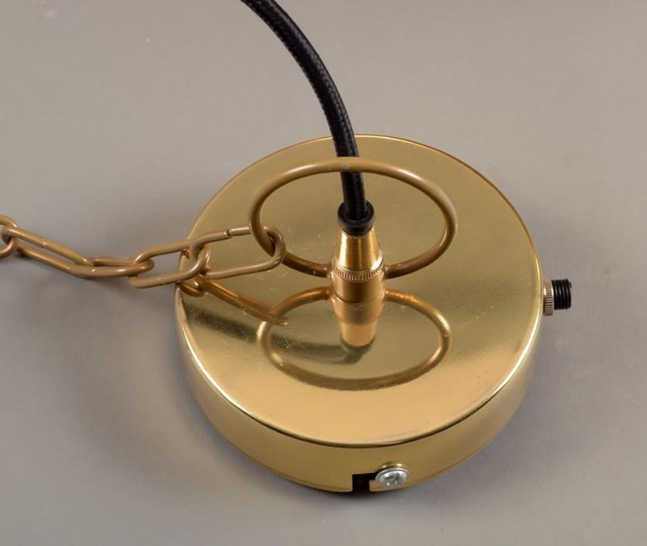 Brass Hedemann, Denmark. Large ceiling lamp in brass. 21st C. For Sale