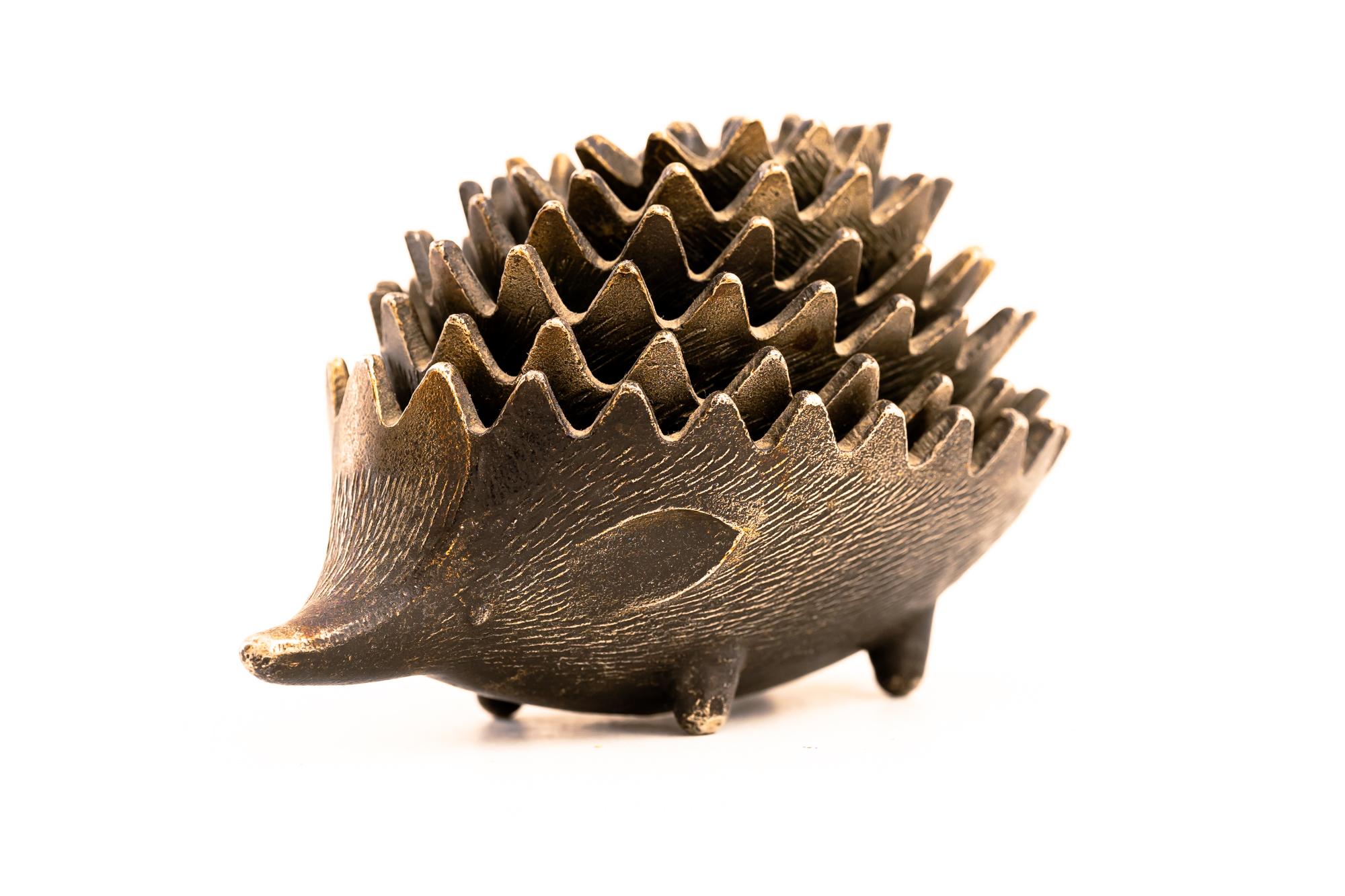 Mid-20th Century Hedgehog Ashtray by Walter Bosse for Hertha Baller, Around 1950s
