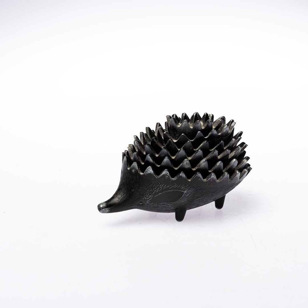 Hedgehog ashtray designed in the 1950s in Vienna by Walter Bosse for Hertha Baller.